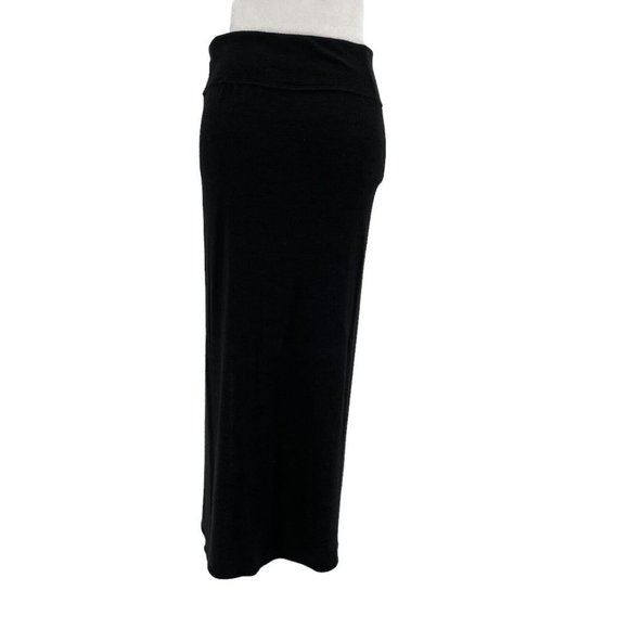 Aritzia Black Midi Pencil Skirt with Slit Stretchy Medium - Picture 5 of 7